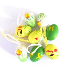 Easter Eggs Decorated with Flowers